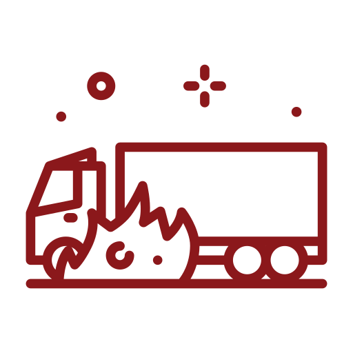 illustration of truck crash