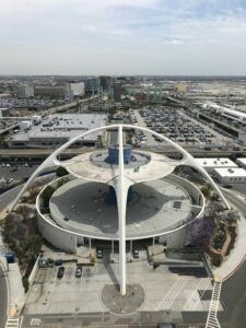A birds eye view of the LAX tower